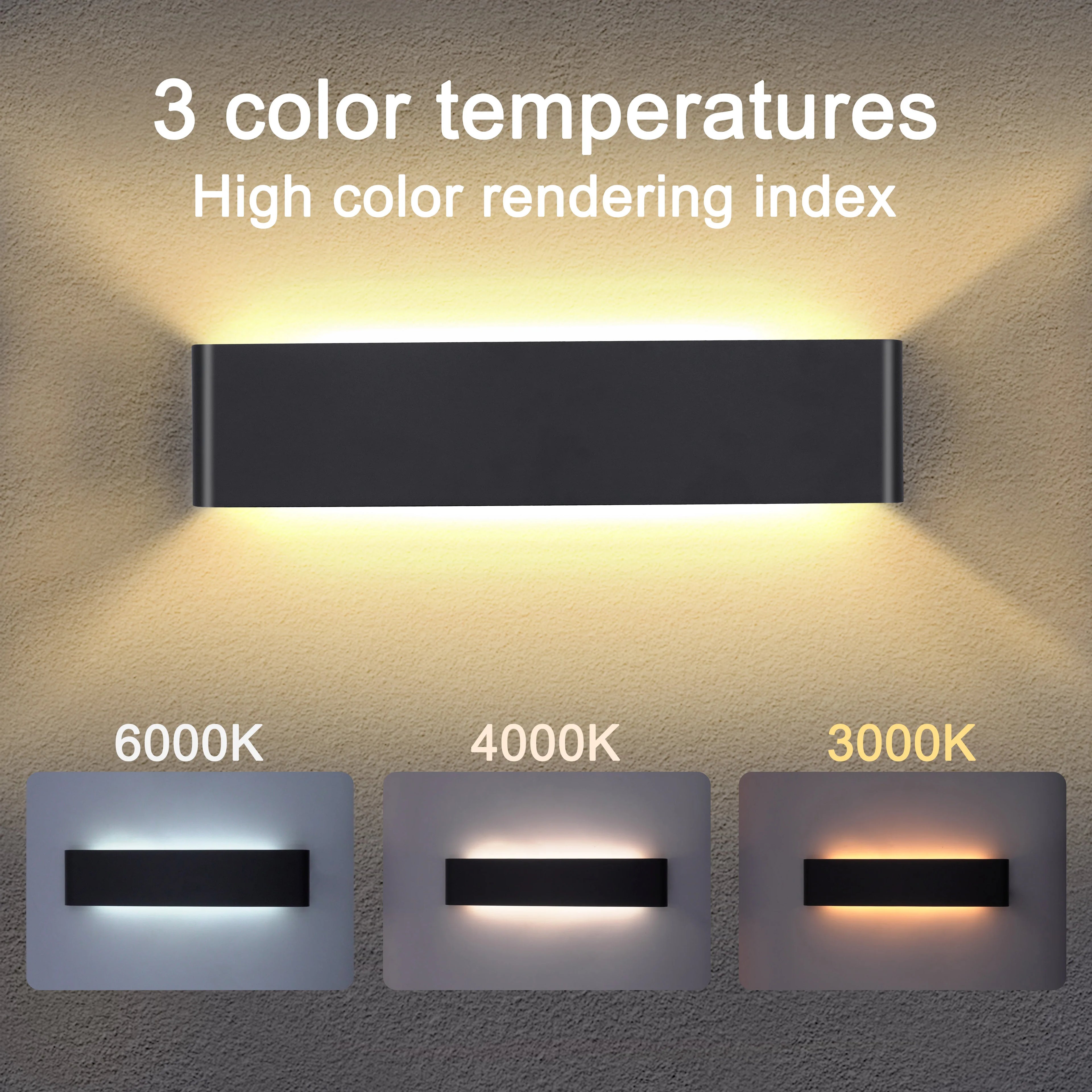 16W Remote Control Dimming Wall Lamp Aluminum Living Room Bedroom Bedside Indoor Decoration Light Home Modern LED Wall Lights
