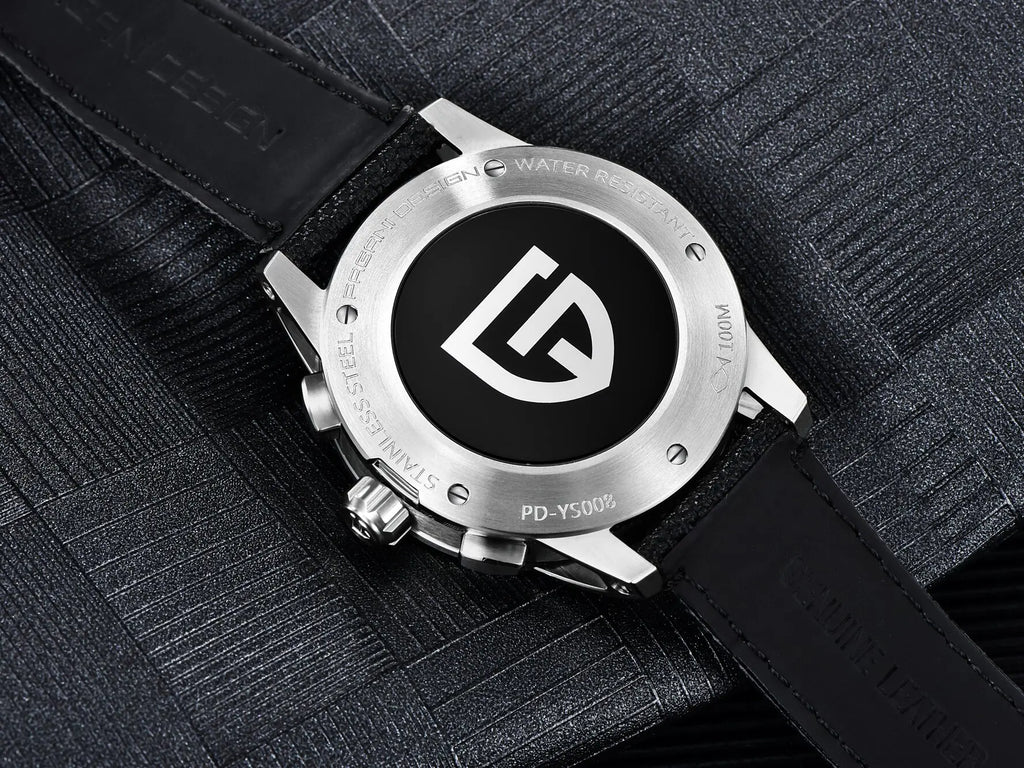 PAGANI DESIGN Men Quartz Watch Modern Light Simple Fashion Pioneer Stainless Steel Tachymeter Waterproof Calendar Luminous Watch