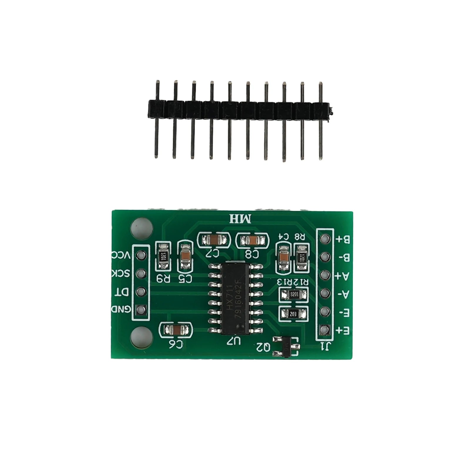 50kg Load Cell 50kg Weighing Sensor Half-bridge Strain Gauge with HX711 AD + Mounting Bracket Human Weight Sensor for Arduino