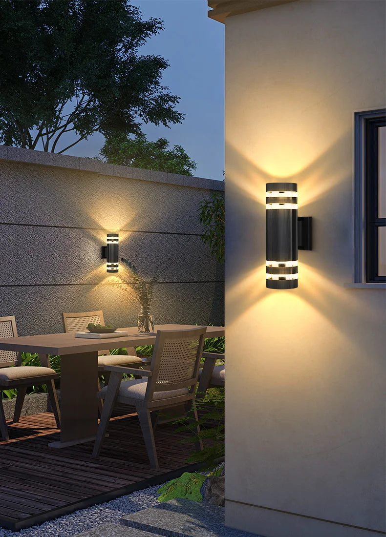 2025 NEW Wall Light Outdoor Waterproof LED E27 Bulb External Facade Decor Stairs Lights Entrance Fixture Home Decorative Wall