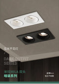 Modern Simple Down Light Embedded Dark Decoration Household Ultra-Thin No Main Light Adjustable Angle LED Anti-Glare Spotlights