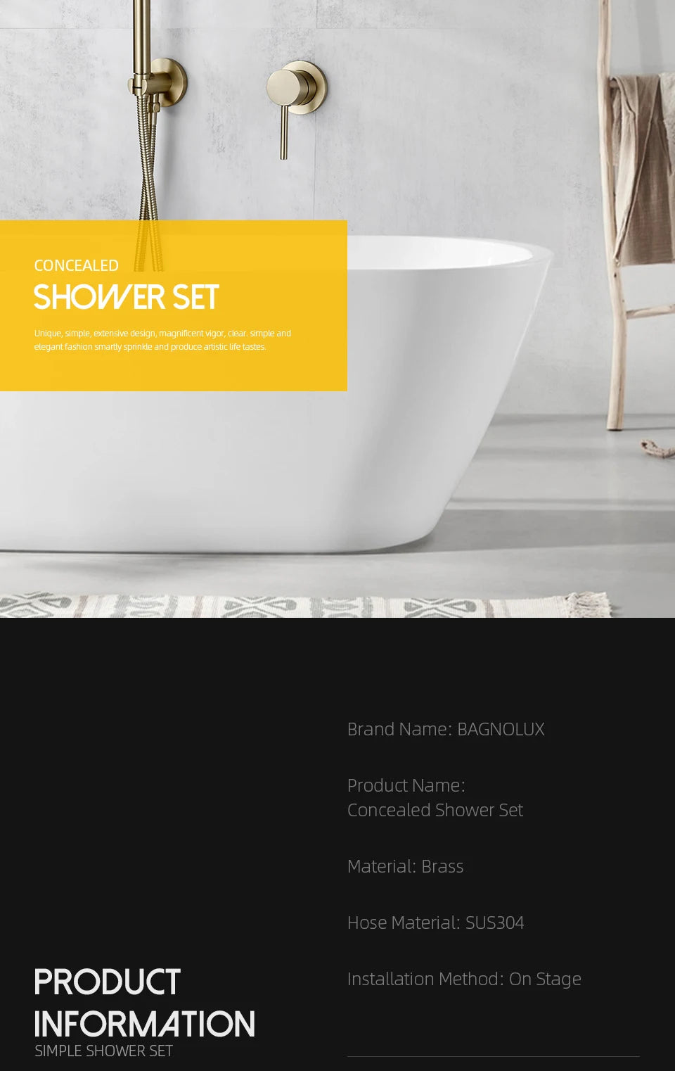 Handheld Shower Bathroom Shower Faucet  Hot & Cold Water Tap Brass Shower Holder And Stainless steel 1.5M Hose Wall Mount Mixer