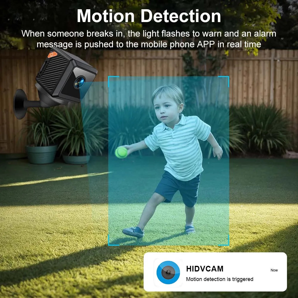 W02 1080P Mini Security Protection Home Night Vision Surveillance Outdoor Camping WIFI Subminiature Smart Home Camera Cctv Video