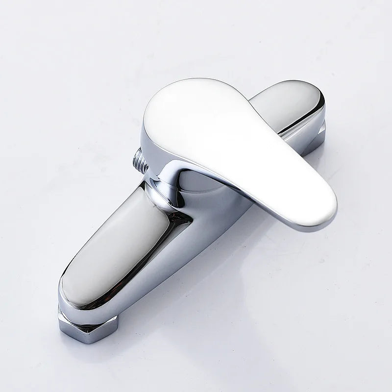 Brass Shower Faucet Mixer Valve Set with Shower Head and Hidden Switch for Bathroom Hot and Cold Water Tap  Bath
