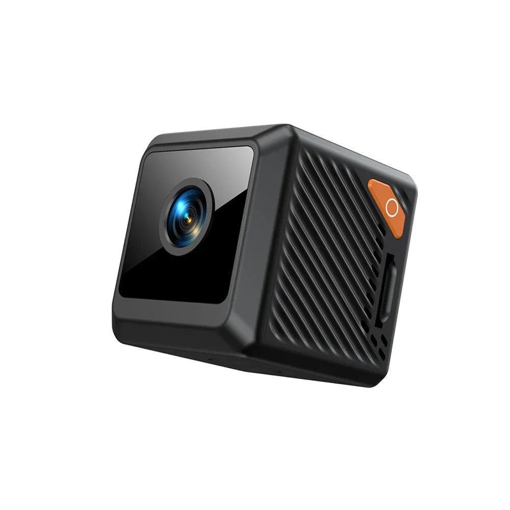 W02 Mini Security Camera 1080P HD, 140° Wide Angle, Bluetooth Pairing, 600mAh Battery, IR Night Vision 5M, Motion Alerts, Cloud/