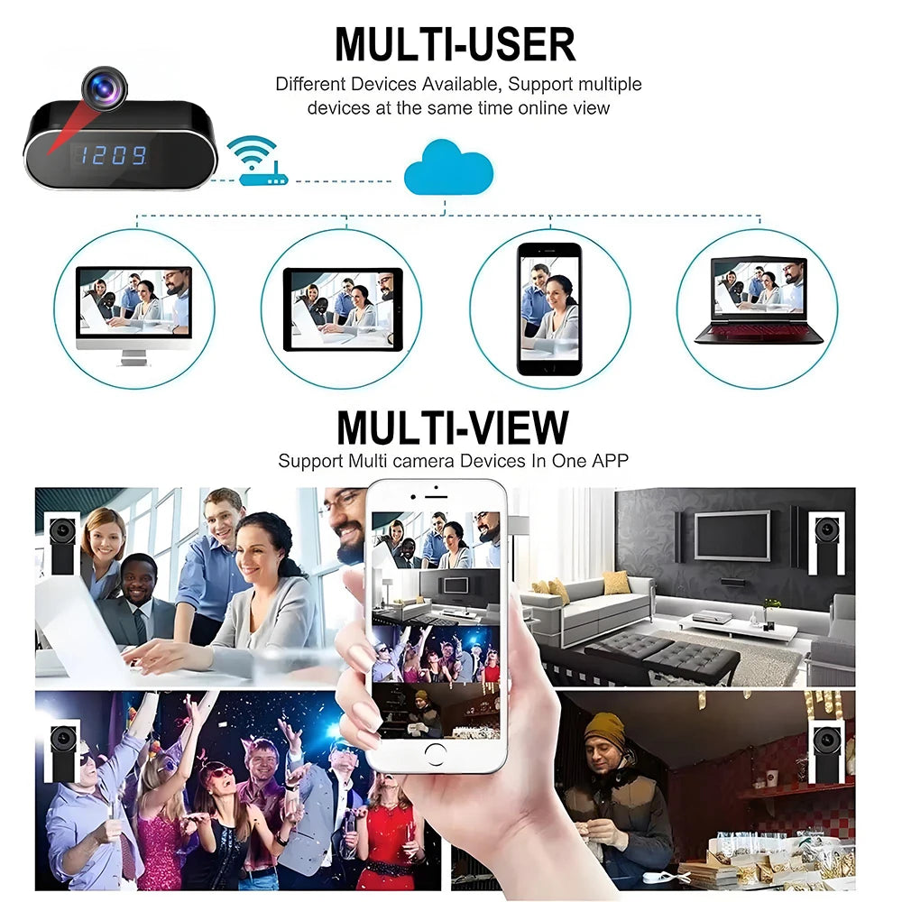 New 4KHD Mini WiFi Camera for Improved Clarity, Infrared Night Vision, Remote Viewing, Motion Detection, Wireless Mini Camera