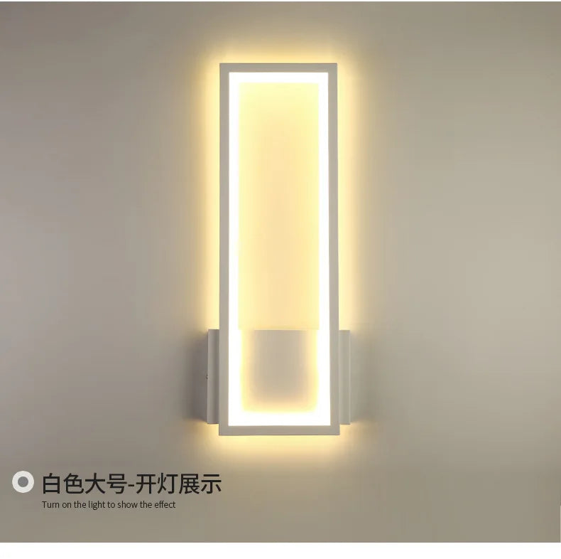 Modern Creative Wall Light LED Simple TV Background Wall Lights Bedroom Bedside Wall lamp Decorations Kitchen Indoor Lighting