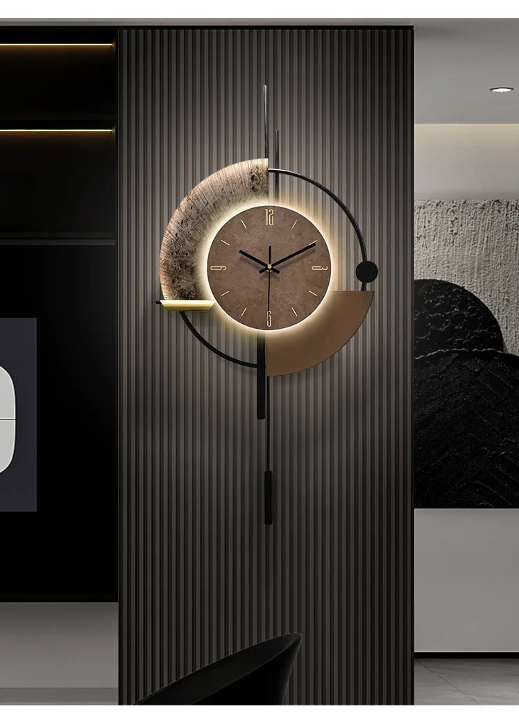 Modern Minimalist Living Room Home Wall Clocks TV Background Decoration Wall Clock Modern Design Home Decor
