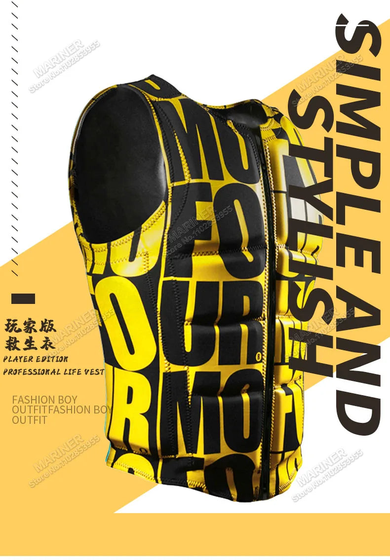 Impact Vest Wakesurf Vest CE Approved Jet Ski Life Jacket Premium Quality Comp Impact Vest Great for All Watersports Activities