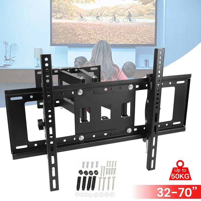 TV Wall Mount Adjustable TV Mount Bracket for 32-70 Inch Screen TV ,Floating TV Stand Swivel Tilt Horizontal TV Bracket