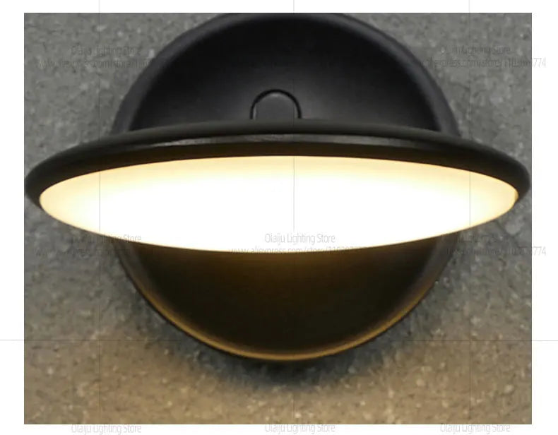 Modern Designer LED Waterproof Wall Light Minimalist Outdoor Balcony Porch Light IP65 Park Wall light Bedroom Bedside Light