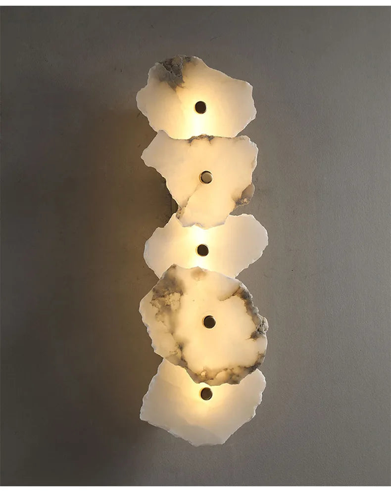 Modern Light Luxury Marble Wall Lamp Bedroom Bedside Tv Background Aisle Corridor Lighting