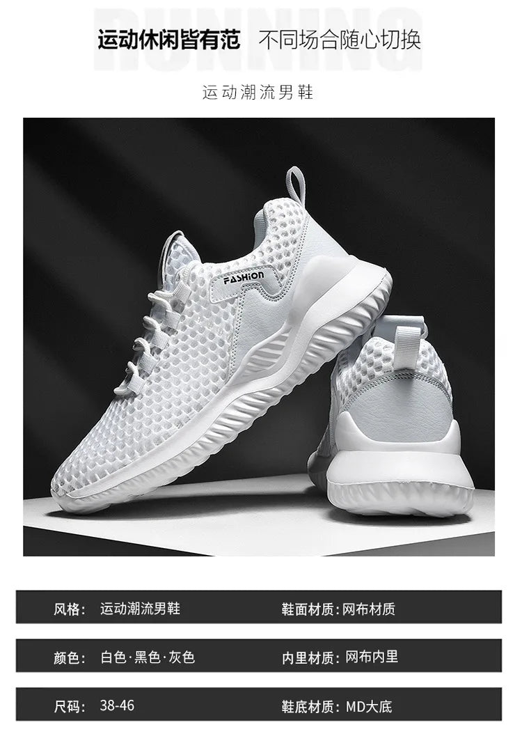 2026 Summer Men's Loafers Walking Mesh Breathable Summer Comfortable Casual Shoes Sneakers Zapatillas Hombre Men Running shoes