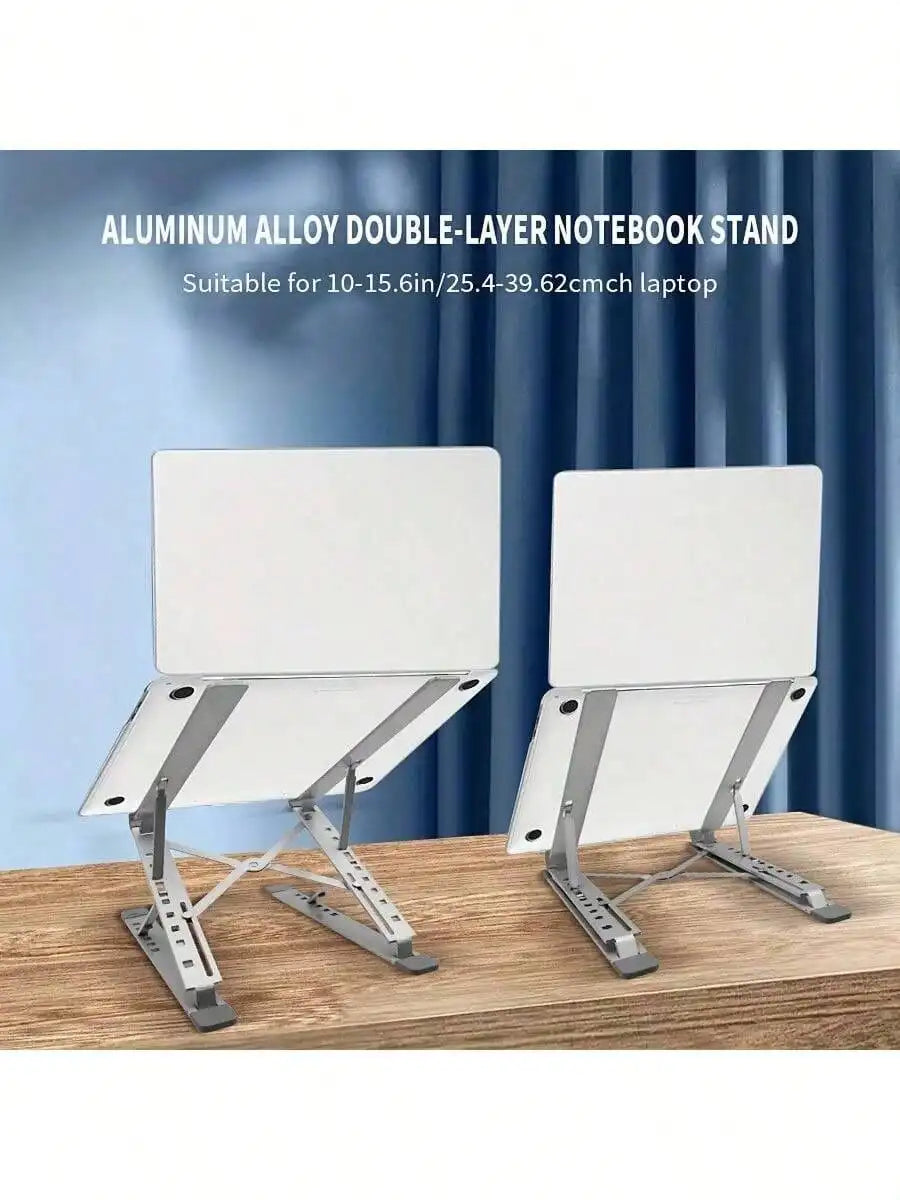 Portable laptop stand aluminum alloy foldable stand suitable for foldable PC, tablet, laptop stand, desktop laptop