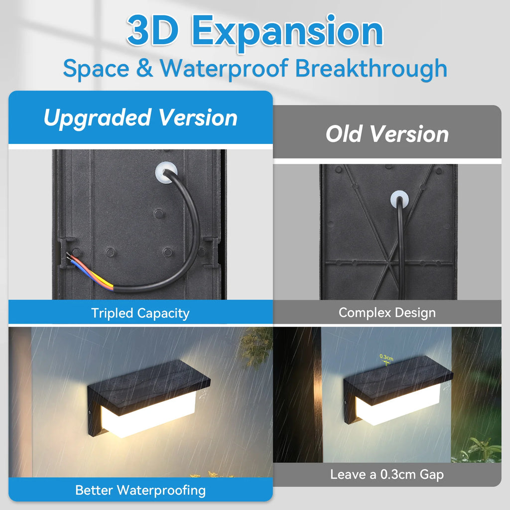LED Wall Light Outdoor Waterproof IP65 Energy Saving Light Indoor For Garden Corridor Balcony Decor Wall Lamp
