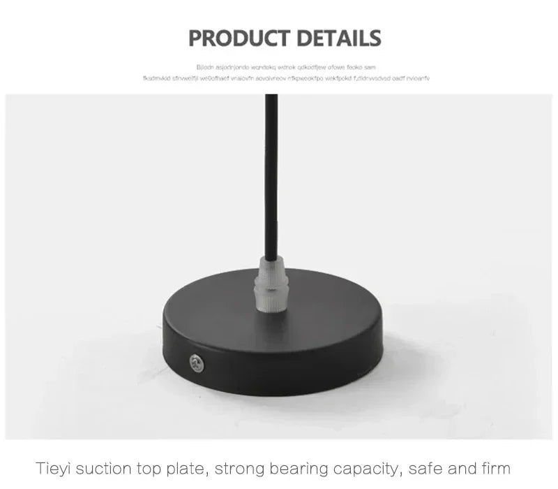 Modern LED pendant light in black and white E27 bedroom table dining room hanging light lampshade home cabinet suitable for