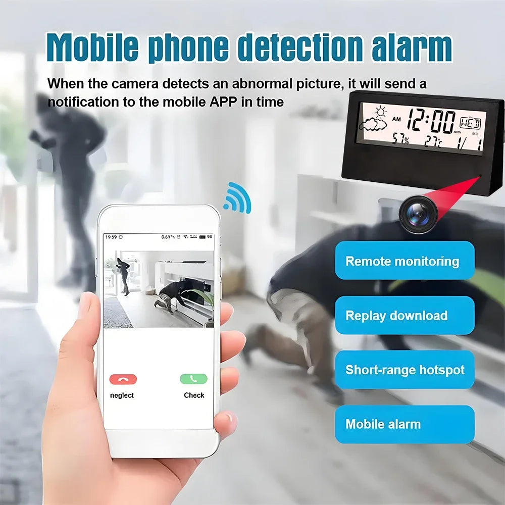 HD 4K Mini WiFi Camera, Improved Clarity, Supports Motion Detection, Remote Viewing, Wireless Home Nanny Style Camera