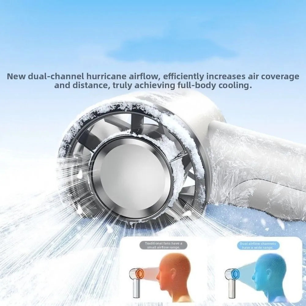 Air Cooler High-speed Handheld Fan Quiet Operation Waterproof USB Rechargeable Fan Long-lasting Mini Fan Makeup Setting
