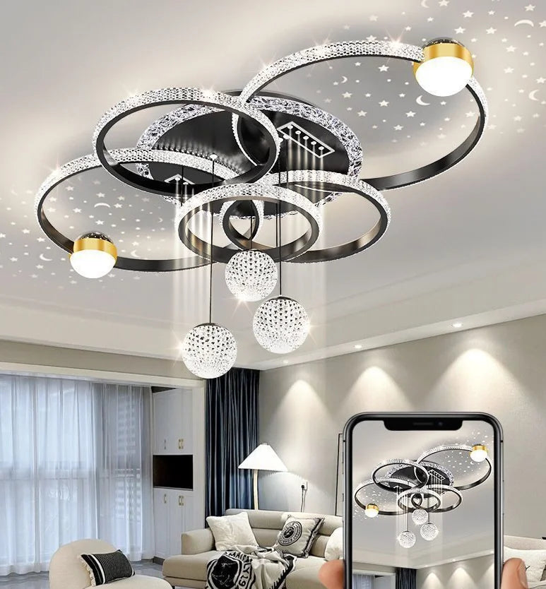 Modern Light Luxury Master Bedroom Pendant Lamp LED Creative Restaurant Lamp Villa Bedroom Interior Decoration Lighting Fixtures
