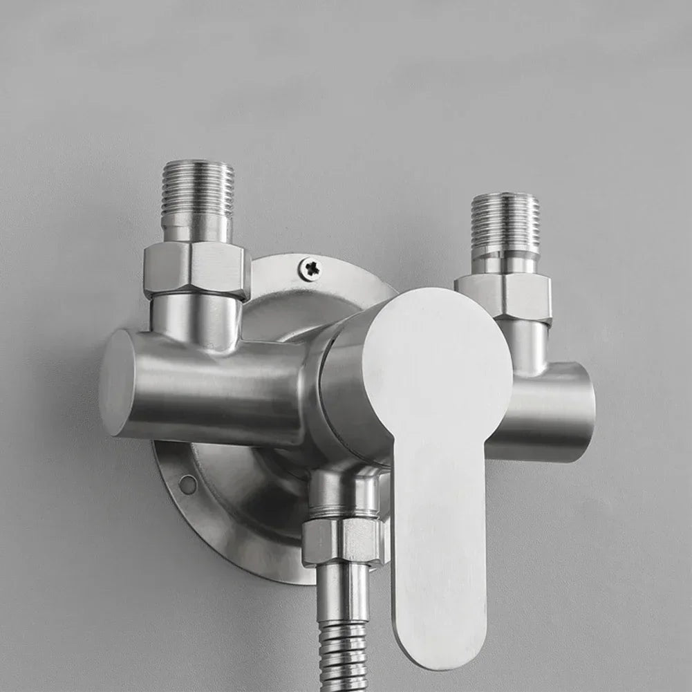 Toilet Shower Mixer Tap Hot and Cold Switch Shower Faucet 304 Stainless Steel Bathroom Accessries Hot & Cold Shower Accessories