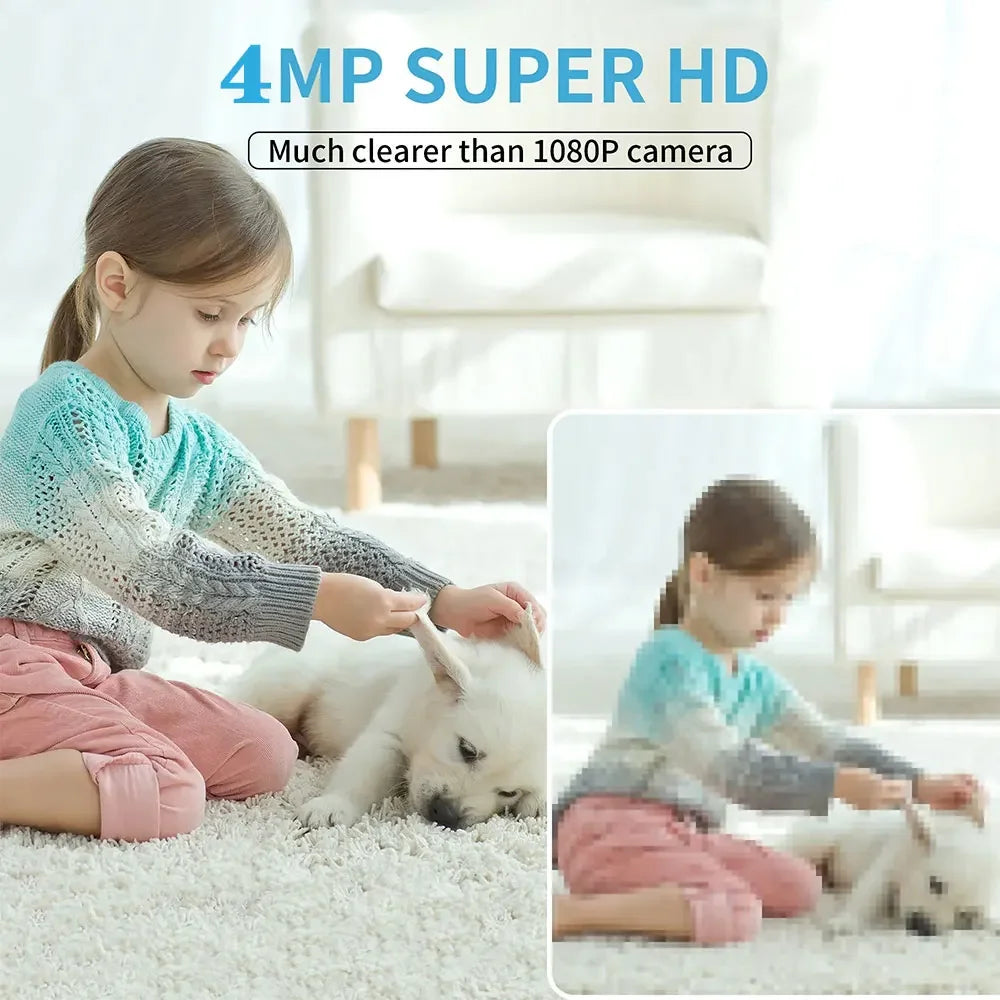 Tuya Smart Home Security Camera Wifi Indoor IP 2K AI Detection Night Vision Auto Tracking Baby Monitor 2-Way Audio Surveillance