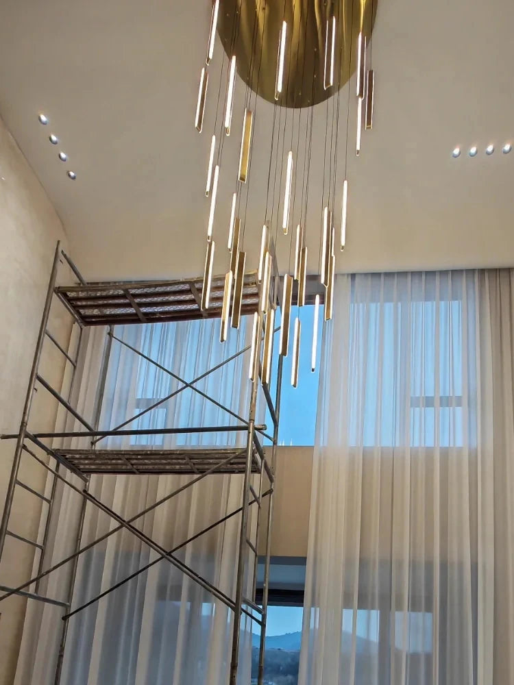 Modern Stair Chandelier Indoor Lighting Ceiling Lamp Attic Room hanging Light LED Chandeliers For Living Room Pendant Lights