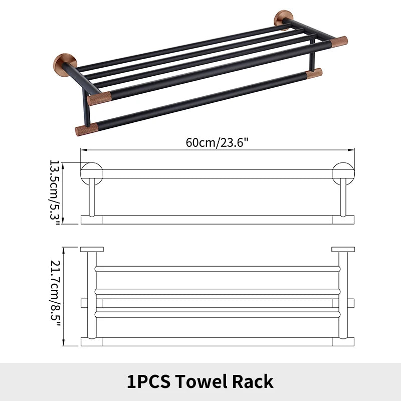 SANLUOIS High Quality SUS 304 Stainless Steel Bathroom Accessories Wall Monted Toilet Showerroom Towel Rack Bathroom Set