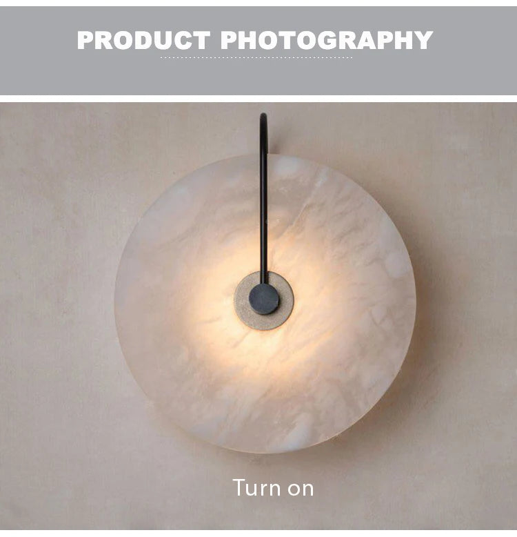 Modern Marble Led Wall Lamps Surface Mounted Led Wall Light Sconces Black Lighting Fixture Decoration Bedroom Foyer Loft Lamps