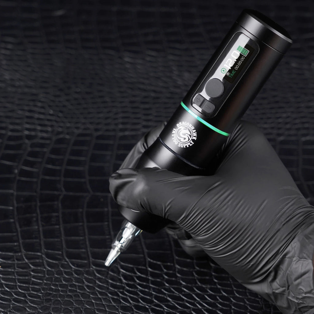 Dragonhawk X20 Pro Wireless Tattoo Pen HD Color Screen Replaceable 2000mAh Battery 3.5mm Stroke For Lining Shading Coloring