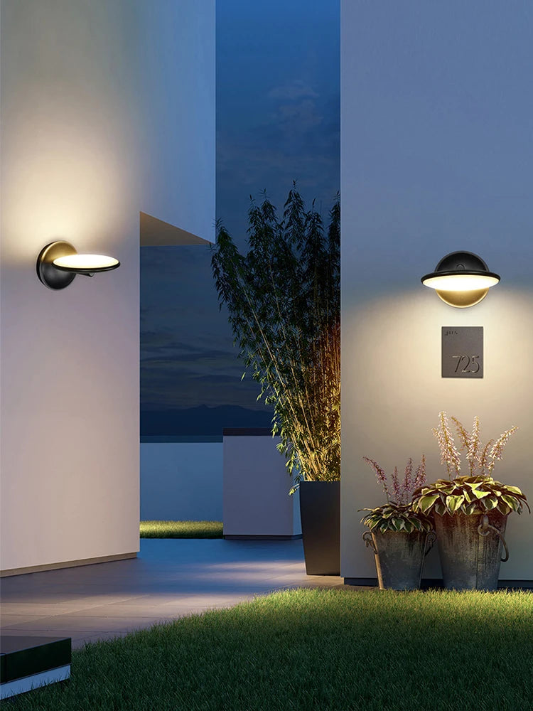 Modern Designer LED Waterproof Wall Light Minimalist Outdoor Balcony Porch Light IP65 Park Wall light Bedroom Bedside Light