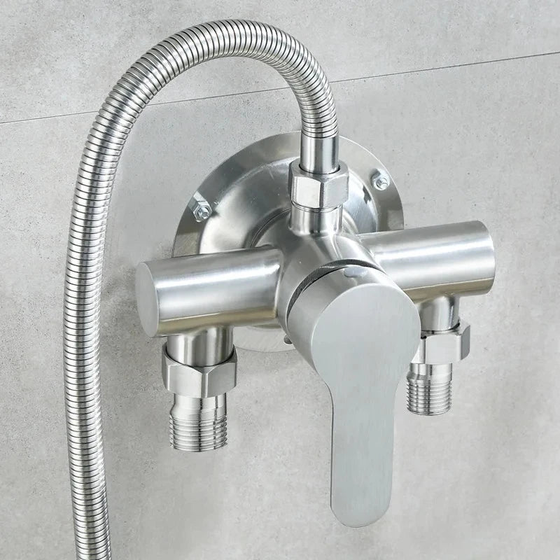 Toilet Shower Mixer Tap Hot and Cold Switch Shower Faucet 304 Stainless Steel Bathroom Accessries Hot & Cold Shower Accessories
