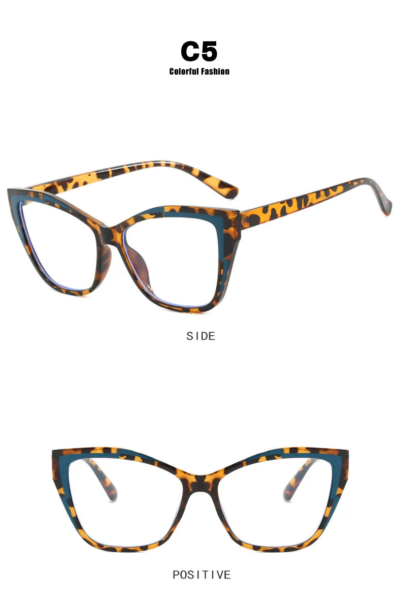 Vintage Brand Designer Cat Eye Glasses Blue Light Blocking Glasses Women Spectacle Computer Eye Protection Glass Unisex Lentes