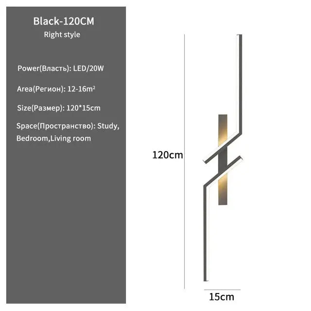 Modern Minimalist LED Wall Lamps - Bedside Interior Lighting for Living Room Bedroom Stairs - TV Backlight Wall Decor Lights
