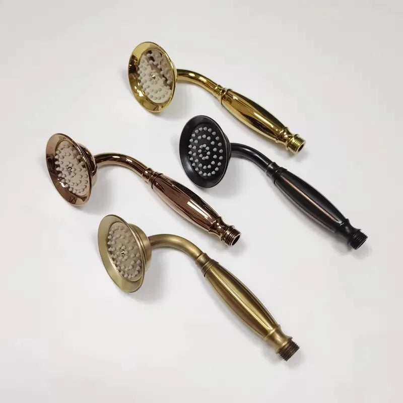 Bathroom Accessories Rose Gold Hand Shower Head High Pressure  Antique Water Output Antique Hand Shower Nozzle Water