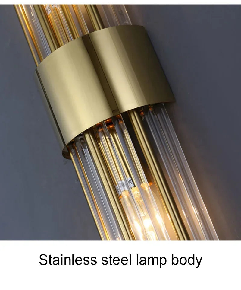 Luxury Wall Lamp Modern LED Gold Wall Light Indoor Lighting Wall Sconce Home Decor for Living Room Bedroom Bedside Stairs Lamps
