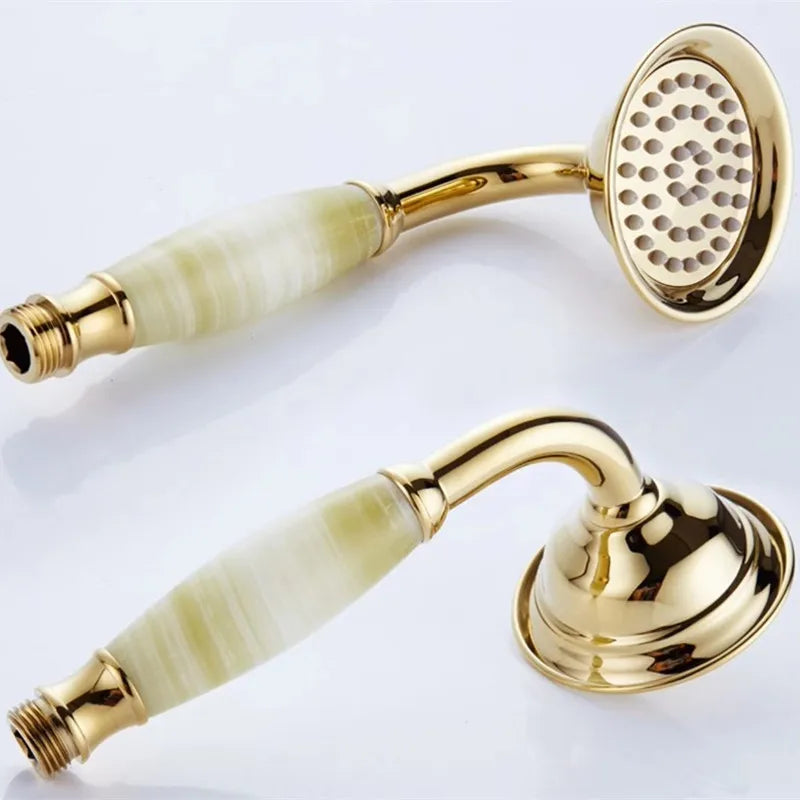 Bathroom Accessories Rose Gold Hand Shower Head High Pressure  Antique Water Output Antique Hand Shower Nozzle Water