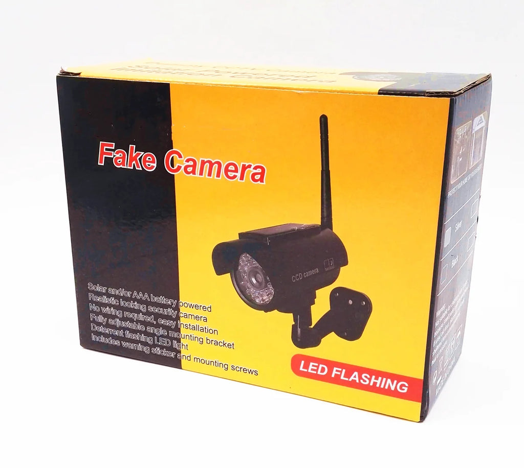 Dummy camera cctv video surveillance cameras w/ wifi antenna infared IR LED flashing battery powered security fake camera