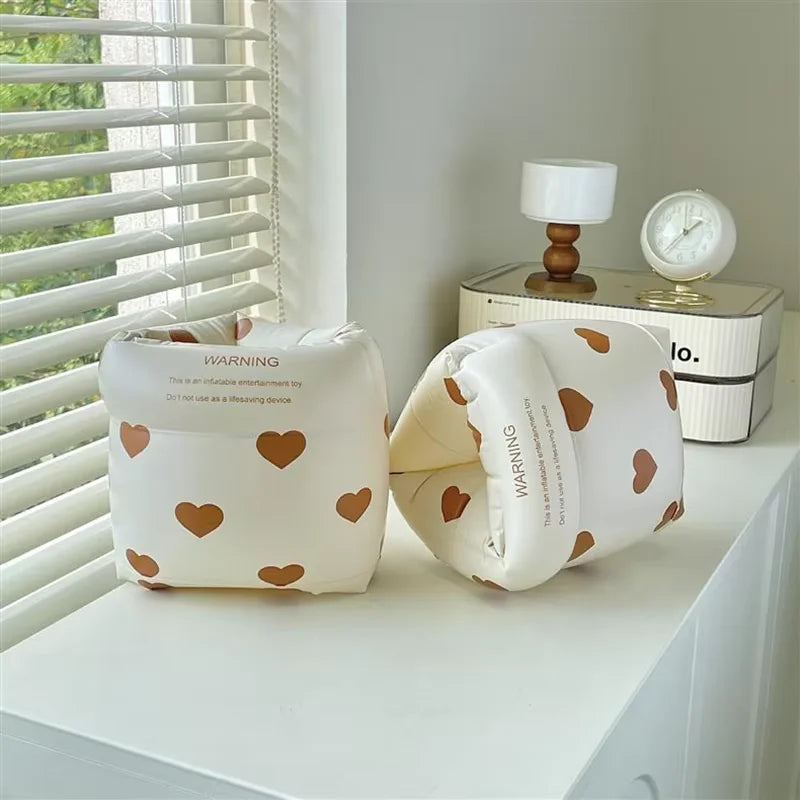 1 pair Cartoon printing Swimming Arm Floaties， Inflatable Swim Arm Bands Floater Sleeves for Adults and Kids