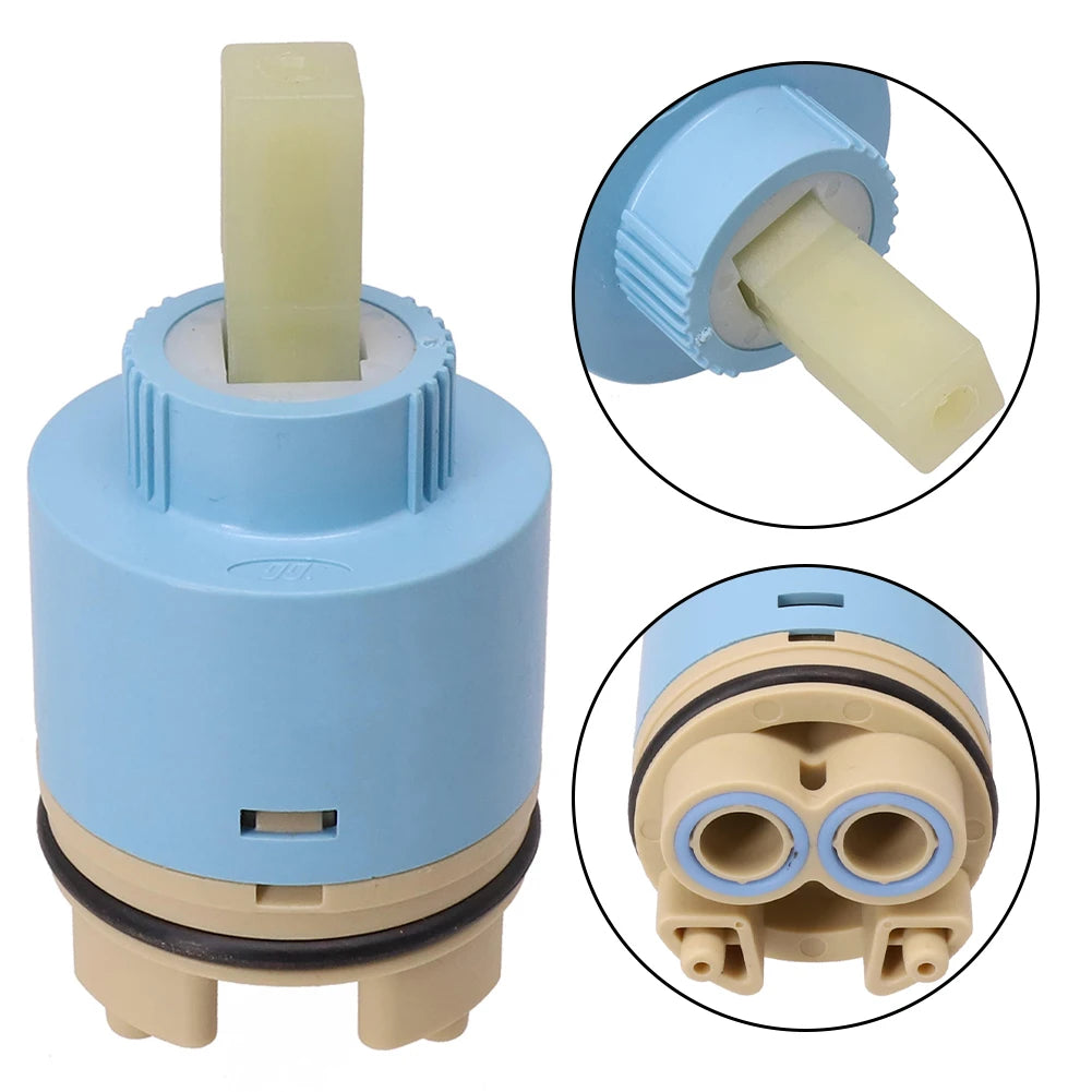 Fit For Most Sink Faucets Lever Tap Mixer Tap Cartridge Bathroom Kitchen 35/40mm Ceramic Disc Fittings Parts Tools