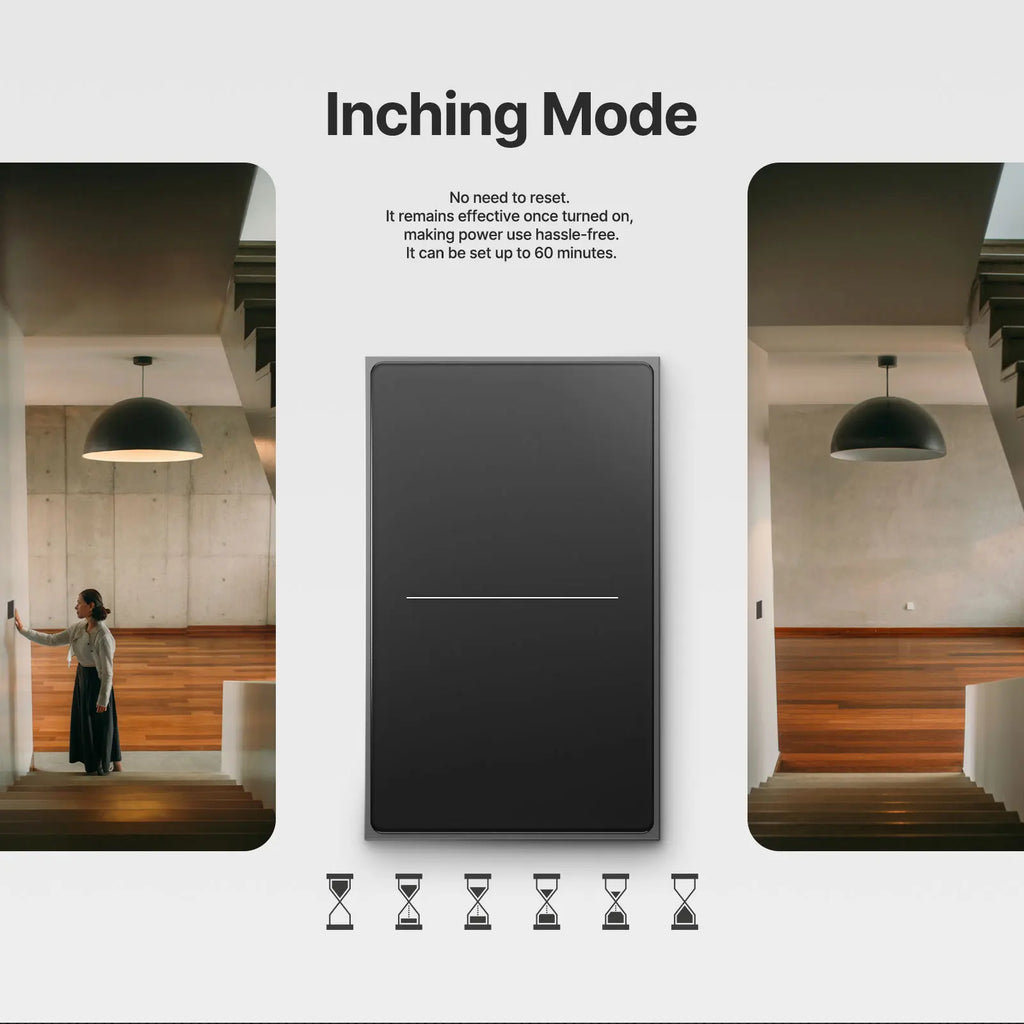 Smart Zigbee Wall Switch with Touch Glass Panel, Scene Mode Switching & APP Remote Control, No Neutral Wire Required