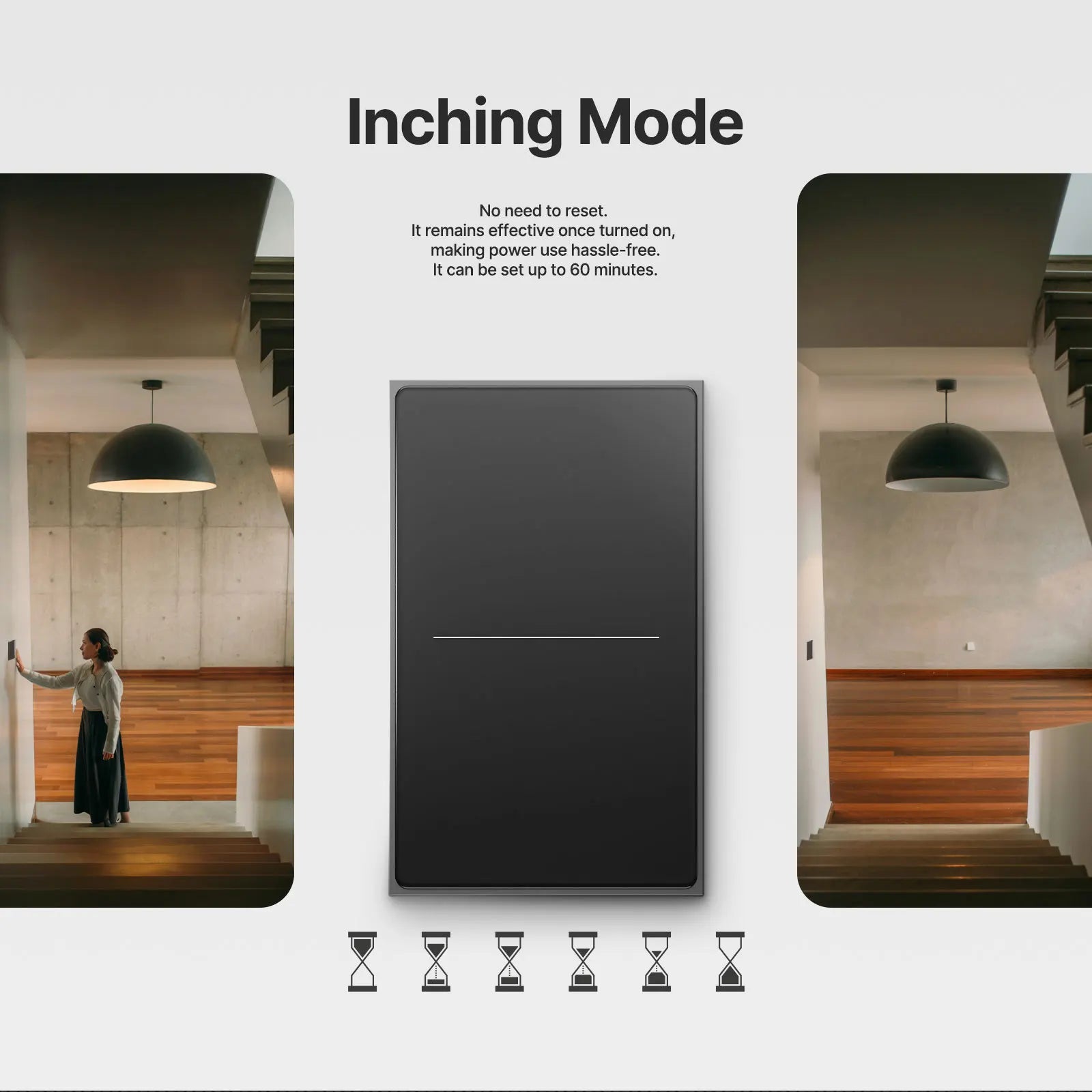 Smart Zigbee Wall Switch with Touch Glass Panel, Scene Mode Switching & APP Remote Control, No Neutral Wire Required