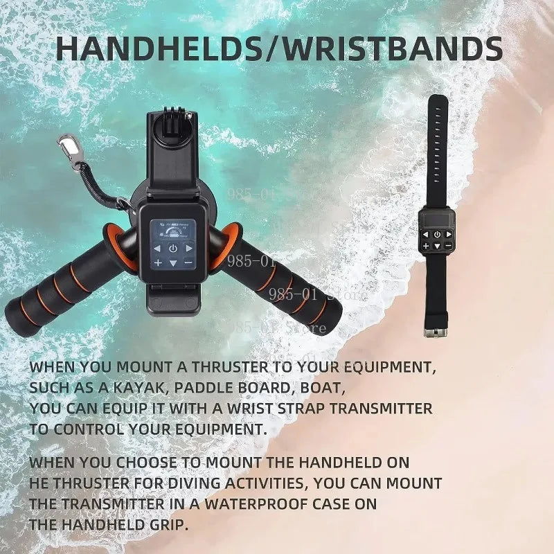 40m depth underwater water scooter, 500W brushless motor, 60-minute removable battery, portable electric diving equipment