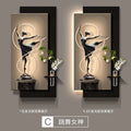 Modern light luxury entrance door, foyer decoration painting, high-end feeling, corridor corridor hanging painting, hydroponic g