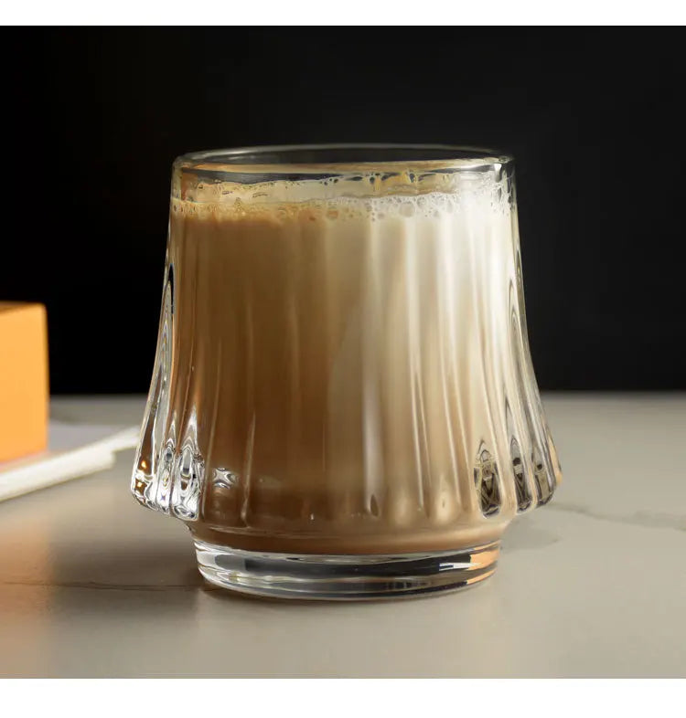 Japanese Style Glass Coffee Cup Transparent Whiskey Water Cup Creative Wine Beer Cocktail Cups Drinkware Glasses 2025 New