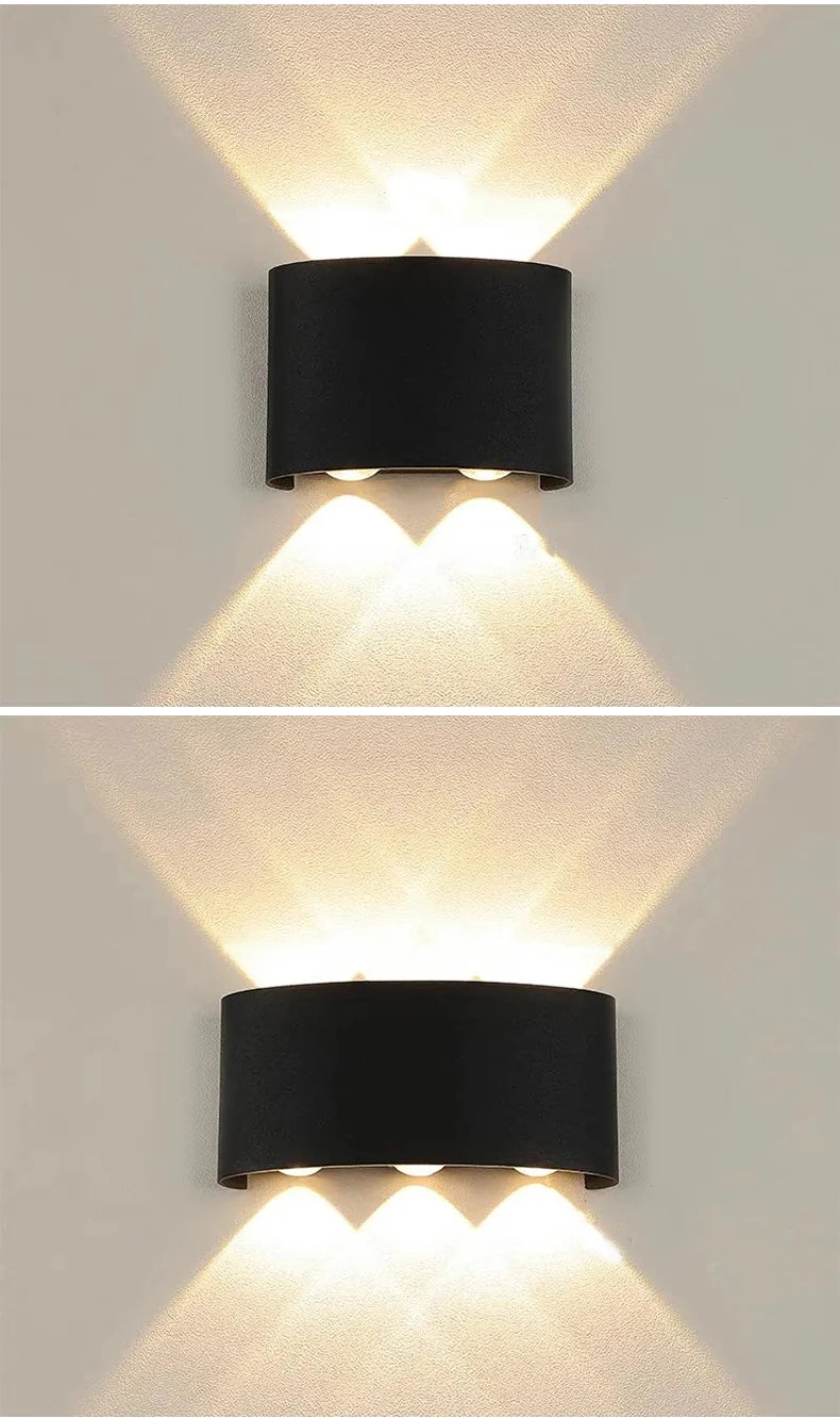 LED Wall Lamp 4/6/8/10W Led Wall Sconce Light IP65 Waterproof Outdoor Indoor Lighting A85-265V Bedroom Interior Lights Decor