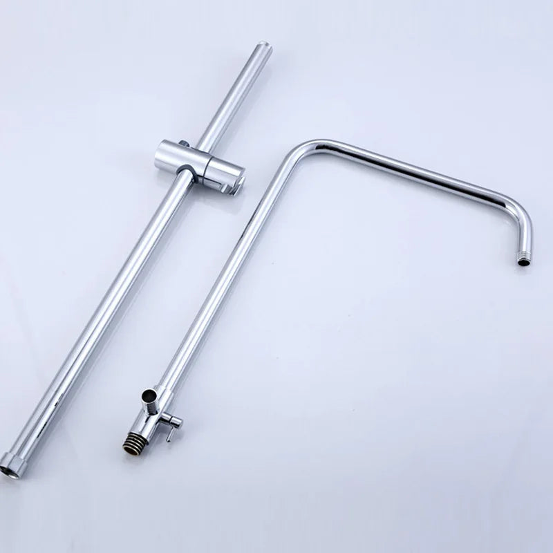 Black Stainless Steel Shower Pipe Shower Mixer Tube Bathroom Shower Faucet Accessories Fittings