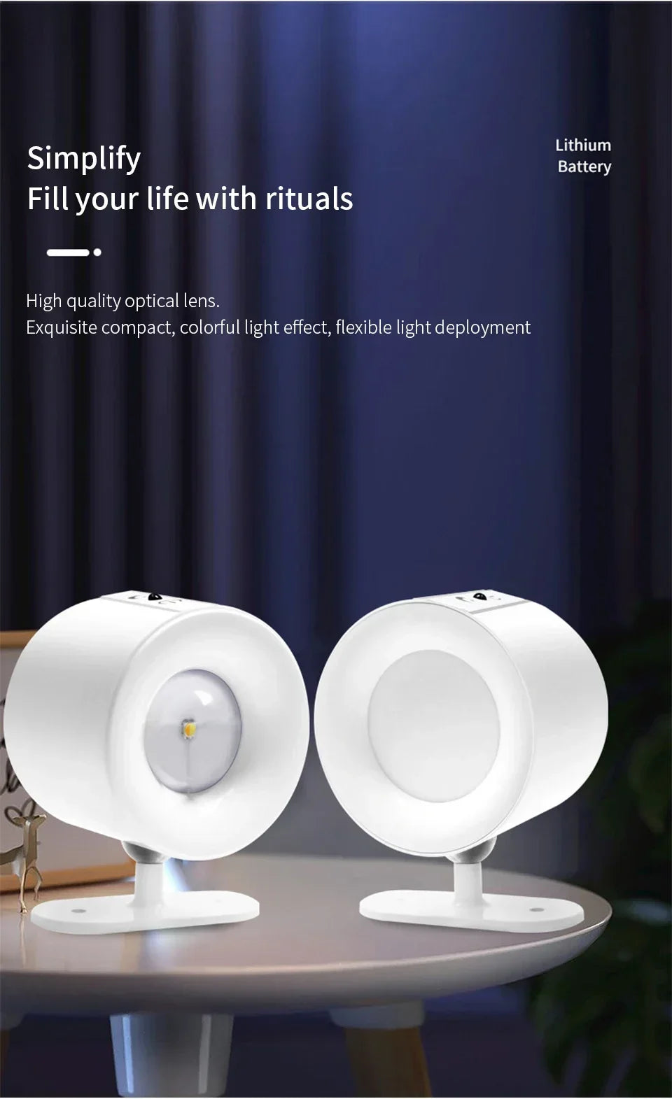 LED Magnetic Wall Light Up and Down Style Black White Rotatable Sleep Guard Bedroom Bedside Lamp Living Room Night Lighting