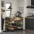 SoBuy FSB85-PF kitchen island kitchen shelf kitchen cart sideboard with drawer and shelves chest of drawers kitchen wardrobe
