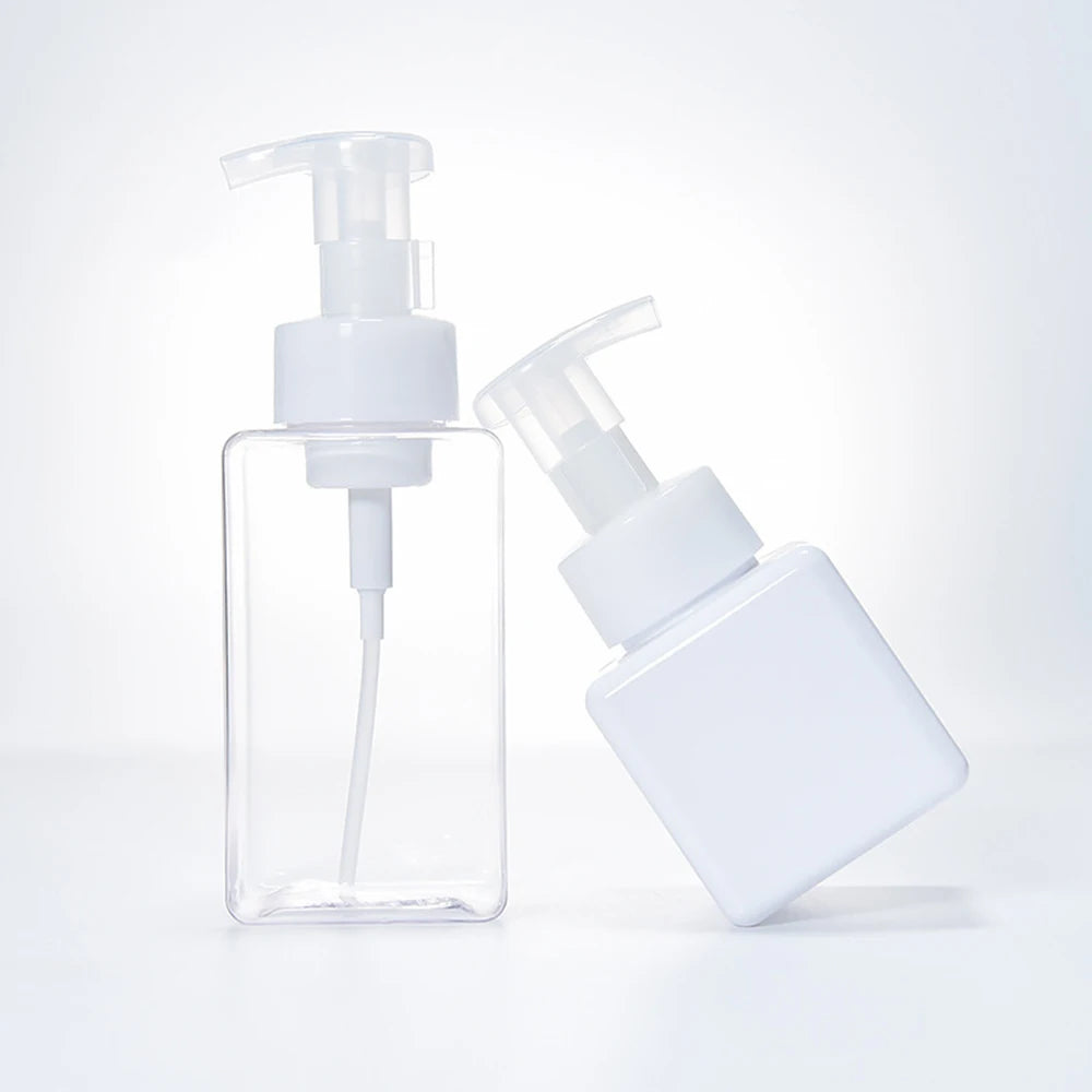 250/450/650ml Soap Dispenser Clear Plastic Foaming Bottle Liquid Pump Container for Hand Sanitizer Shower Gel Shampoo Supplies