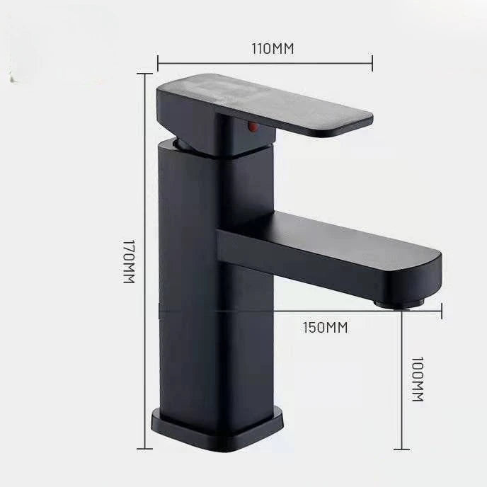 Stainless Steel Basin Faucets Single Hole Bathroom Faucet Single Handle Mixing Tap Toilet Hot and Cold Countertop Mixer Tap